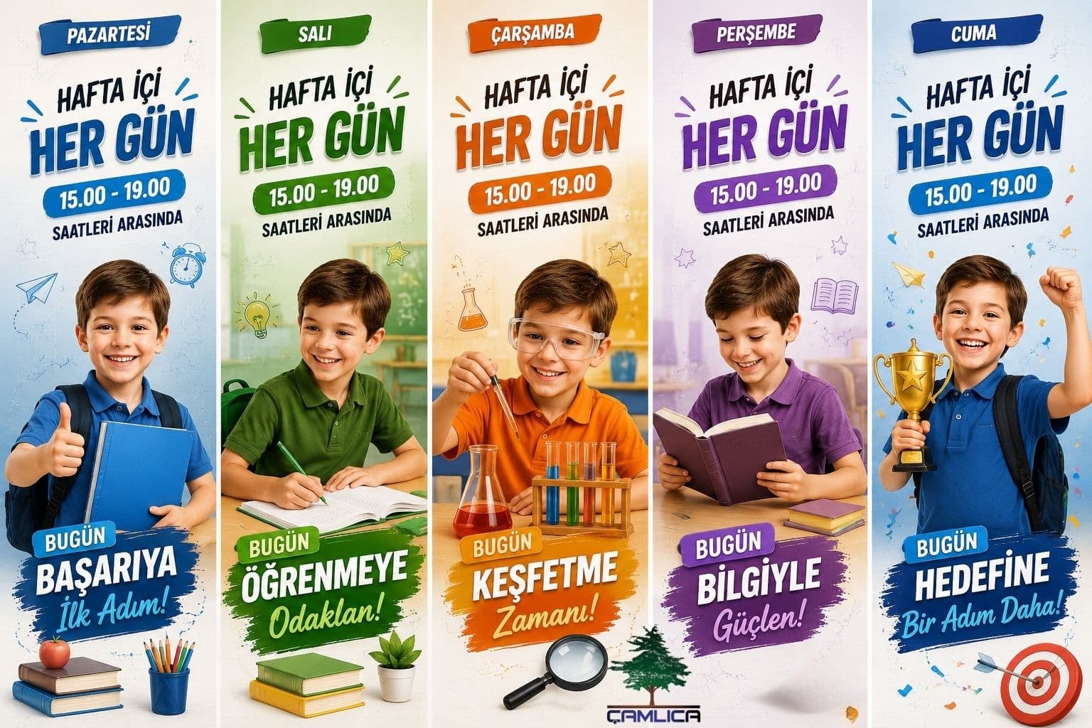 Çamlıca Nehari Merkezi haftalık gün programı: Pazartesi'den Cuma'ya günlük temalar